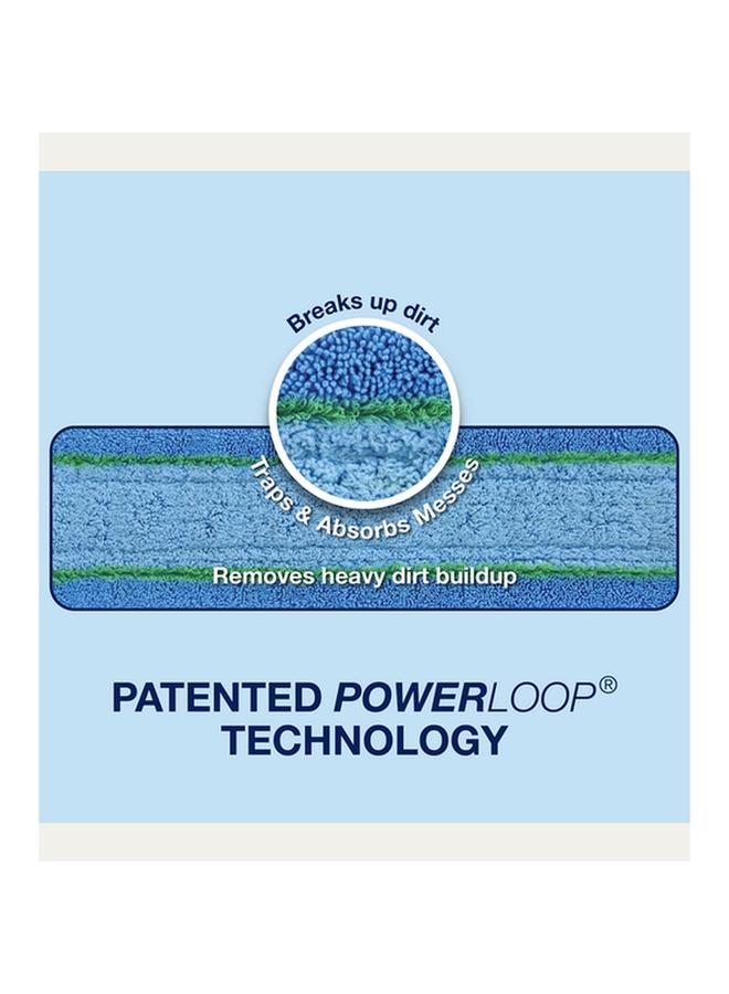 BONA PowerPlus Microfiber Deep Cleaning Mop Pad Blue and Green AX0003495 - Image 2