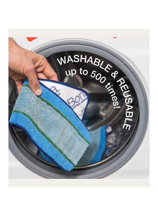 BONA PowerPlus Microfiber Deep Cleaning Mop Pad Blue and Green AX0003495 - Image 4