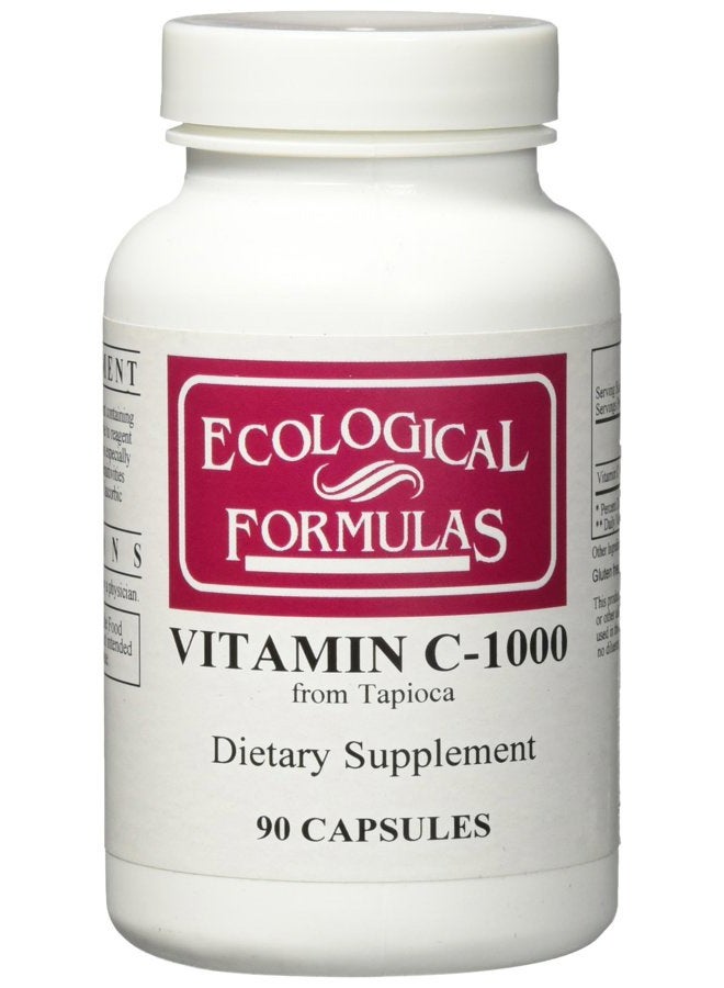 Ecological Formulas Vitamin C-1000 Capsule from Tapioca, 90 Count