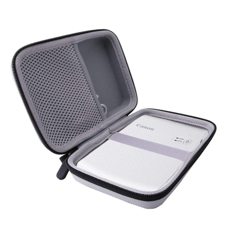WERJIA Hard Carrying Case Compatible with Canon SELPHY QX20/SELPHY Square QX10 Photo Printer (grey) - Image 1