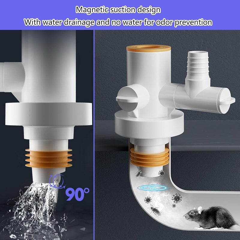 Aputue Multi-Channel Drain Adapter - Modern Kitchen Plumbing Solution - Image 2