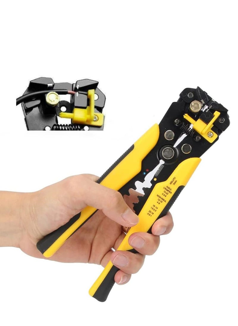 Wire Stripper Crimping Tool Kit Universal Cable Cutter Multifunctional Tab Terminal Crimping Stripping Plier Tools for Electrical Cable Cutting  - Image 1