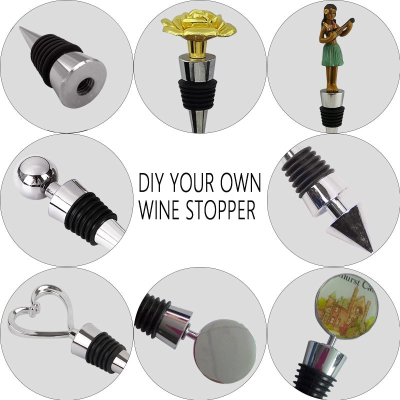 Tengfy Wine Stopper, Reusable Decorative Bottle Stoppers for Kitchen, Bar, Gifts, Holiday Party, Wedding (20 Pack) - Image 3
