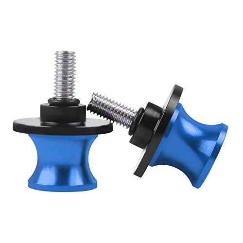 CHIFUN 2Pcs 6MM M6 X15 Motorcycle Swing Arm Spools Sliders CNC Aluminum Swingarm Spools Stand Screw Compatible with R1 R6 R3 MT07 MT09 FZ09 FZ10 MT03Blue - Image 3