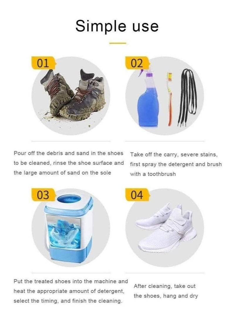 Portable Washing Machine & Spin Dryer Mini Washing MachineSpin Cycle W/Hose Capacity Ideal for Compact Laundry For Dorms Apartments RVs - Image 5