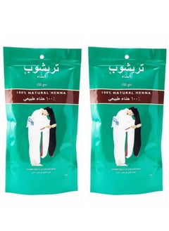 TRICHUP Indian Trichup Henna is 100% Natural And Does Not Contain Any Impurities Or Chemical Additives 2 Pcs  - Image 1