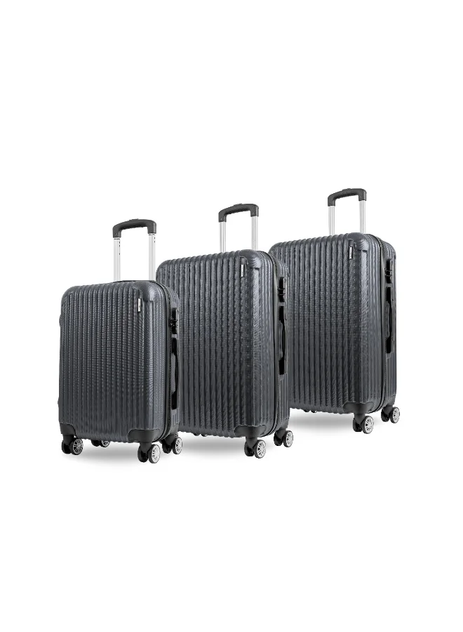 ريفلكشين طقم حقائب سفر عاكسة من بلاستيك  مكون من  قطع بعجلات صامتة  درجة