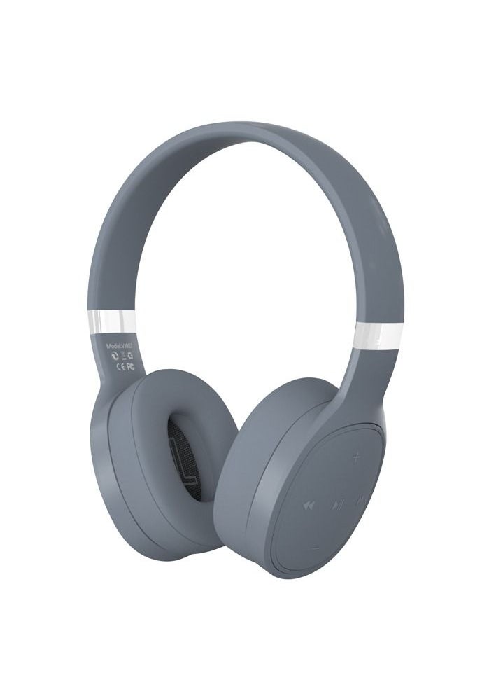 GULFLINK 500mah Bluetooth Wireless Headphones for Teens Adults Grey  - Image 1