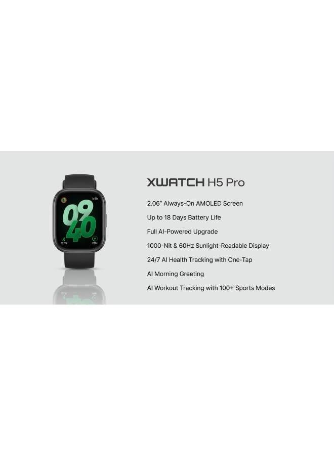 إنفينيكس XWatch H5 Pro Smart Watch  XW5P ,  AMOLED Display - Chrome - Image 3