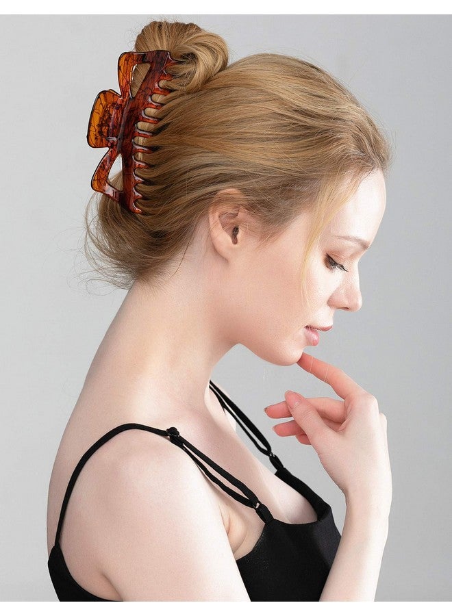 Prettyou Thick Hair Super Large Clips Crystal Plastic Claw Clamps Hairgrips Clips Accessories For Women 2 Pack. (D) - Image 3