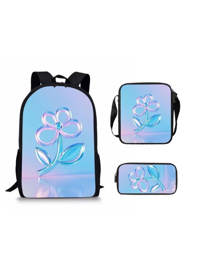 حقيبة مدرسية عالمية من ثلاث قطع على الطراز الكرتوني - 505 - Image 2