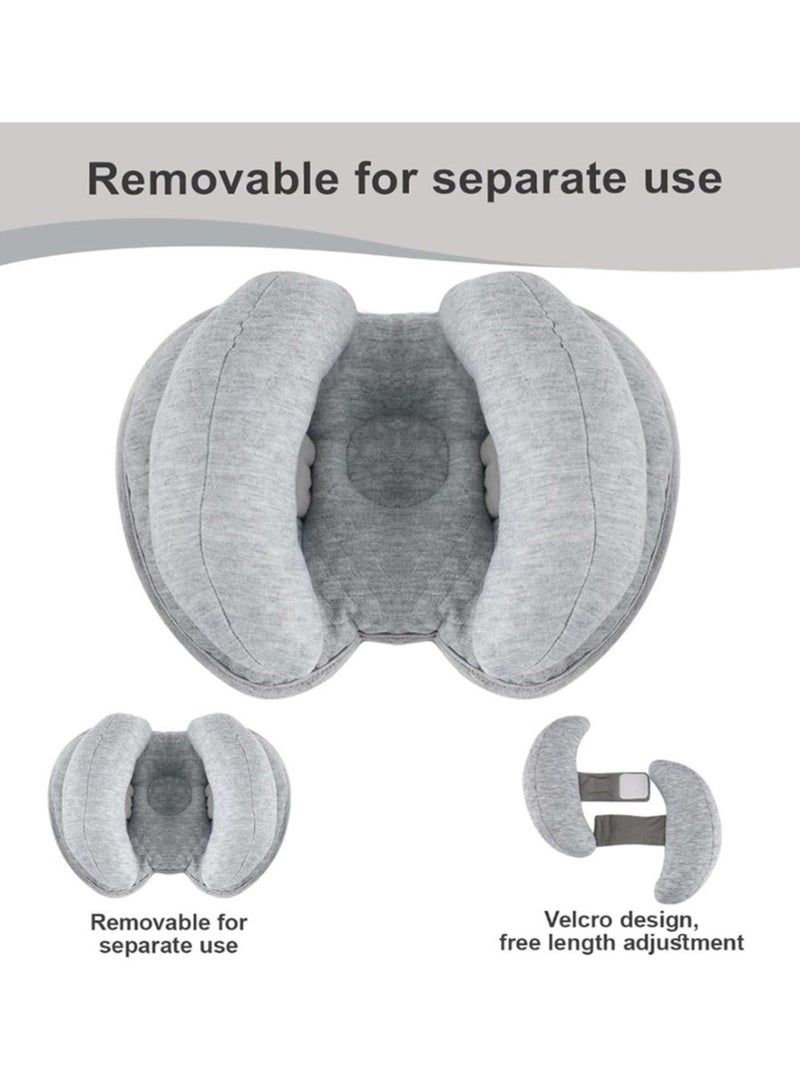 Jingke Baby Head Neck Support Pillow,Toddler Sleeping Pillow Headrest-Grey - Image 5