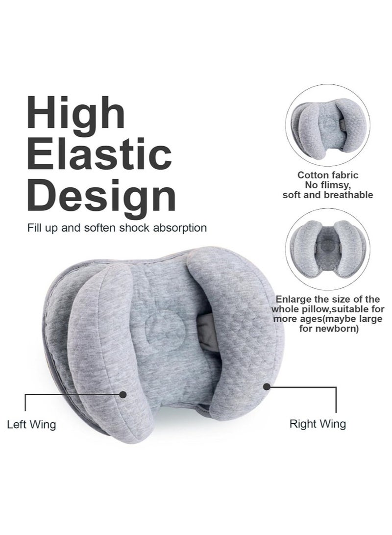 Jingke Baby Head Neck Support Pillow,Toddler Sleeping Pillow Headrest-Grey - Image 4