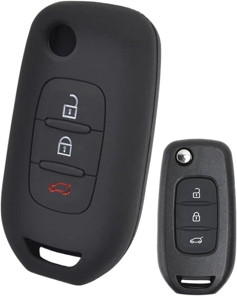 QASULER 3 Button Silicone Car Key Fob Case - Image 1