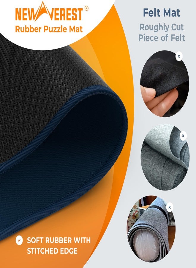 Newverest The Original Newverest Jigsaw Puzzle Mat Roll Up, Navy Blue, 39.4” x 23.6” Portable Keeper Up to 1000 Pieces with Non-Slip Rubber Bottom & Smooth Top + 3 Puzzle Sorting Trays & Travel Storage Bag - Image 5