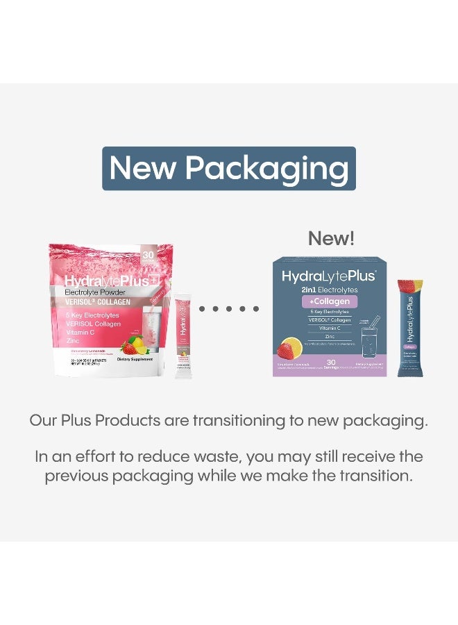 Hydralyte Verisol Collagen Packets with Electrolytes, Hydration Packets with Collagen for Women and Men, Electrolytes Powder with Collagen for Travel and Daily Hydration with Vitamin C (30 Count) - Image 2