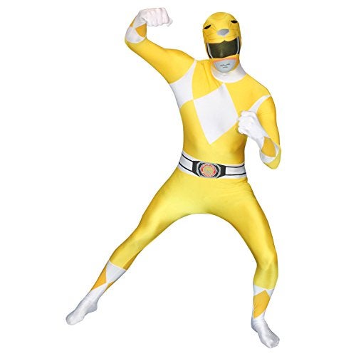 Morphsuits Men's Power Rangers, Yellow, Large - Image 3