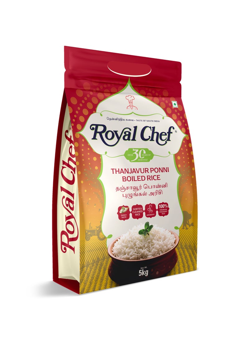 Royal Chef Royal Thanjavur Ponni Boiled Rice 5 Kg - Image 1