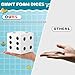 Shappy 4 Pieces 35 Inch Foam Dice Cube Jumbo Dice with Number Dots Big Giant Foam Large Cube for Christmas Game Math Classroom Party Favors Bag StuffersWhite - Image 4