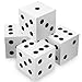 Shappy 4 Pieces 35 Inch Foam Dice Cube Jumbo Dice with Number Dots Big Giant Foam Large Cube for Christmas Game Math Classroom Party Favors Bag StuffersWhite - Image 2