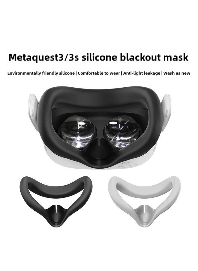 Meta Quest3/3s Special Silicone Mask Sweat-proof Shading Easy To Clean Seamless Eye Mask Soft Skin VR 