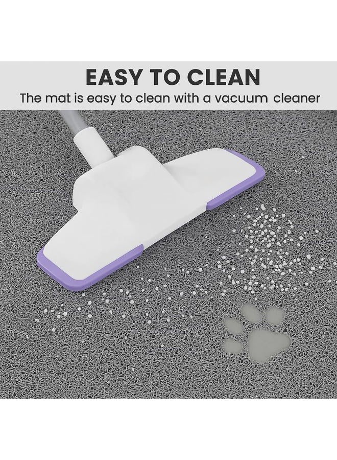 bulk buys Hands DIY Quality Gray Cat Litter Trap Mat, Non-Slip Backing, Dirt Catcher, Soft on Paws, Easy to Clean - Image 5
