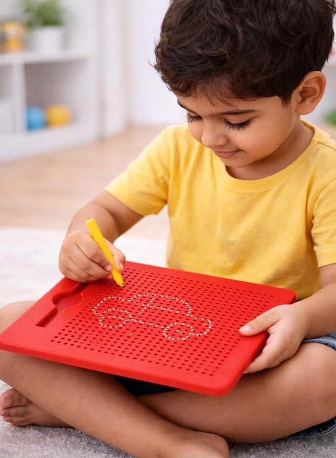 Magnetic Drawing Board for Kids - Drawing Pad with Stylus Pen & 380 Magnetic Beads | Reusable Mess-Free Magnetic Doodle Pad|Drawing Board for Toddlers Boys & Girls of 3+ Years - Image 3