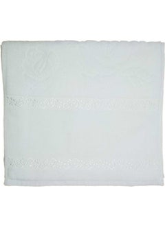 FIESTA Soft 6-Piece Etamine Towel Cross Stitch White 30 x 50 cm 