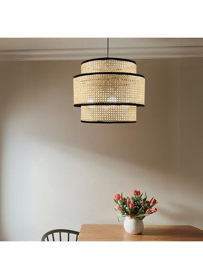 tbshomelamp Rattan-Boho Celling Lighting Beige  40x45 cm  - Image 1