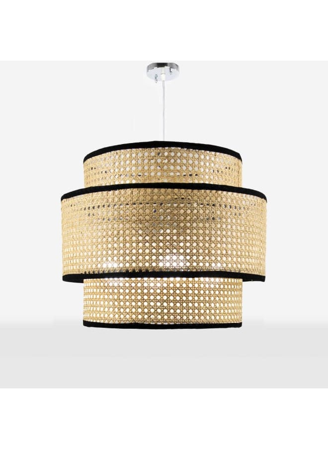 tbshomelamp Rattan-Boho Celling Lighting Beige  40x45 cm  - Image 2