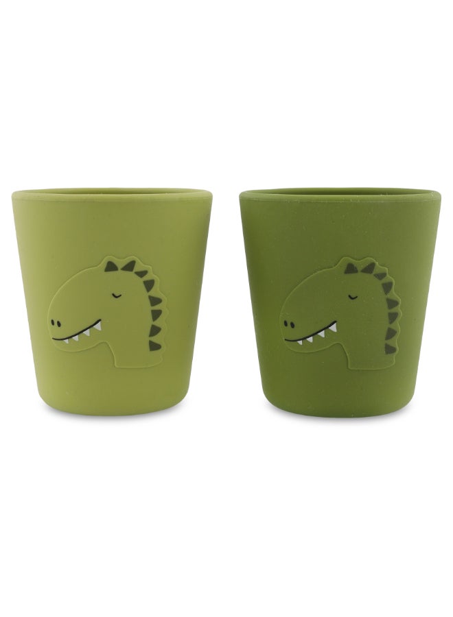 Trixie Silicone Drinking Cup - Pack of 2 - Mr. Dino - Image 2