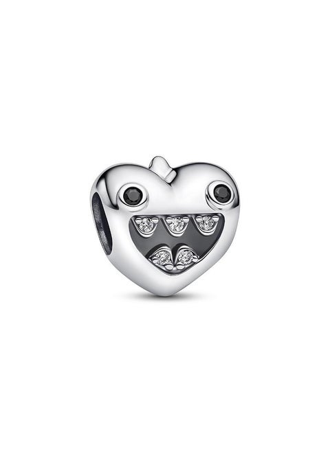Mum's Little Monsters Heart Charm