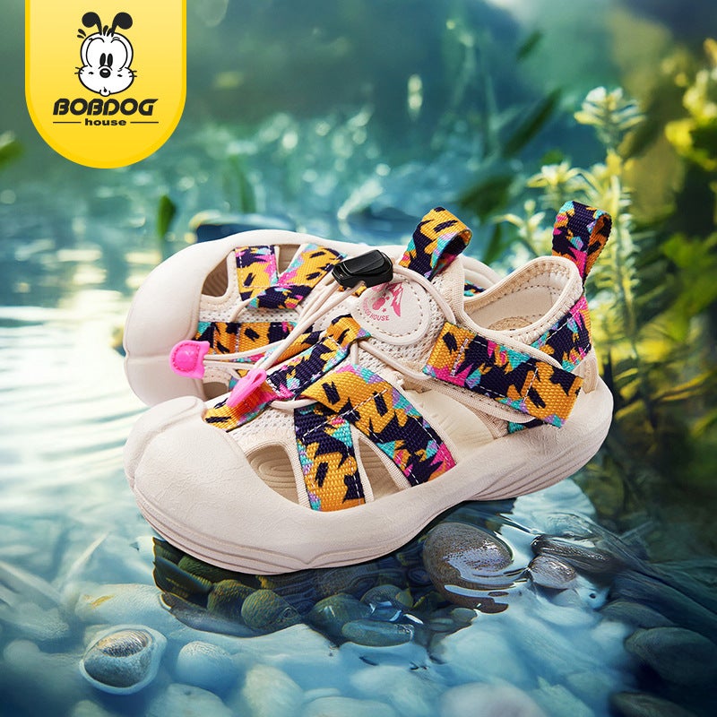 Babudou Children'S Shoes Girls Sports Sandals 2025 Medium And Large Children'S Baotou Shoes Non-Slip Boys Beach Shoes - Image 2