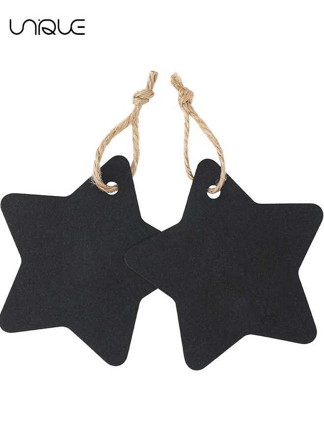 Unique - Gift Tags, Kraft Gift Tags with String Attached, 300PCS Kraft Paper Tags Price Tags Star Heart Tags for Arts and Crafts,Wedding and Holiday Gifts Favors Birthdays Parties Eid Events (3 Color) - Image 1