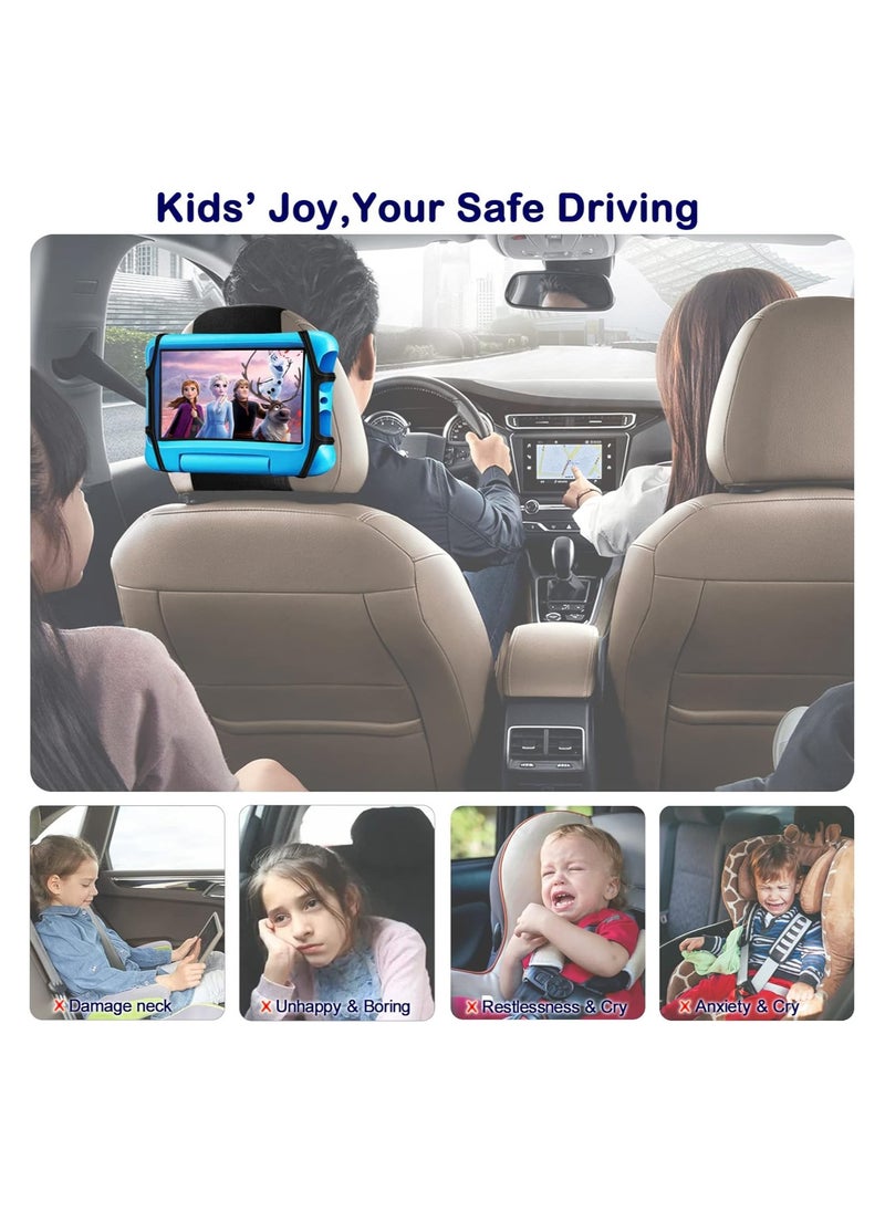 GUDOO - Tablet Holder for Car iPad Holder for Car iPad Car Holder Back Seat for Kids Car Tablet Holder for Kids Headrest Tablet Mount with Holding Net Fit All 7"~11" Devices such as iPad, Kindle, Fire HD - Image 1