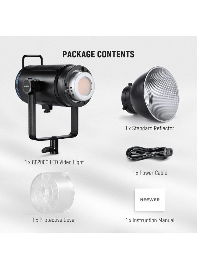 نيوير CB200C 200W RGB LED Video Light - Image 3