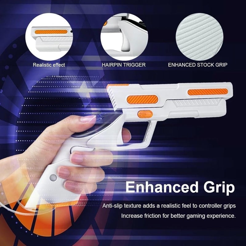 Gun Stock attachment for Meta Quest 3S/3, Controller Gun Case for Meta Quest 3 Touch Controller Grips, Pistol Grip Accessories for FPS Game and VR Shooting Games - Image 4