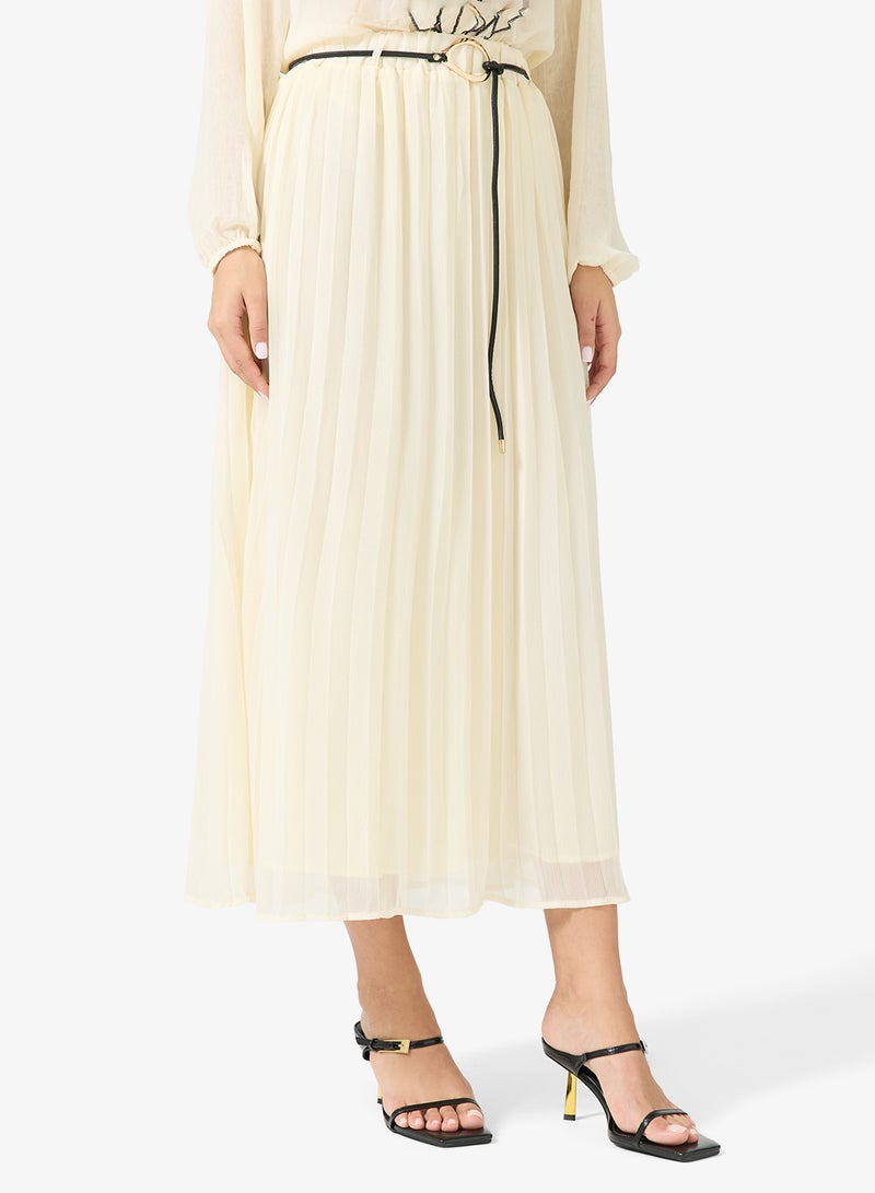 Khizana Ruffled Neck Top & Skirt Set - Image 4