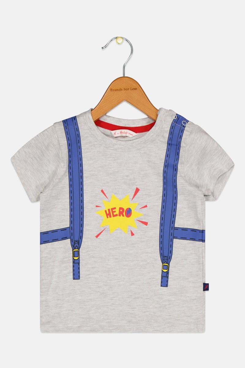 Hamleys Toddlers Boy Crew Neck Short Sleeve Graphic Print T-Shirt, Multicolor - Image 2