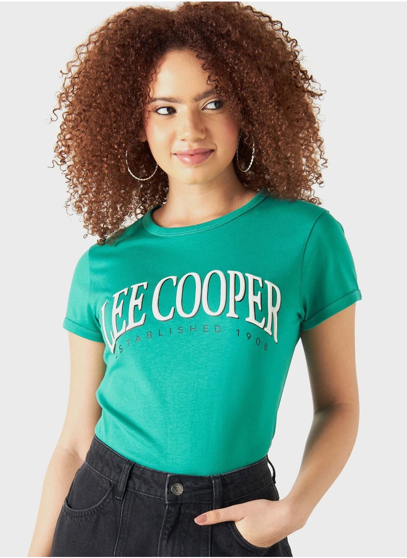 Lee Cooper - Crew Neck Graphic T-Shirt - Image 1