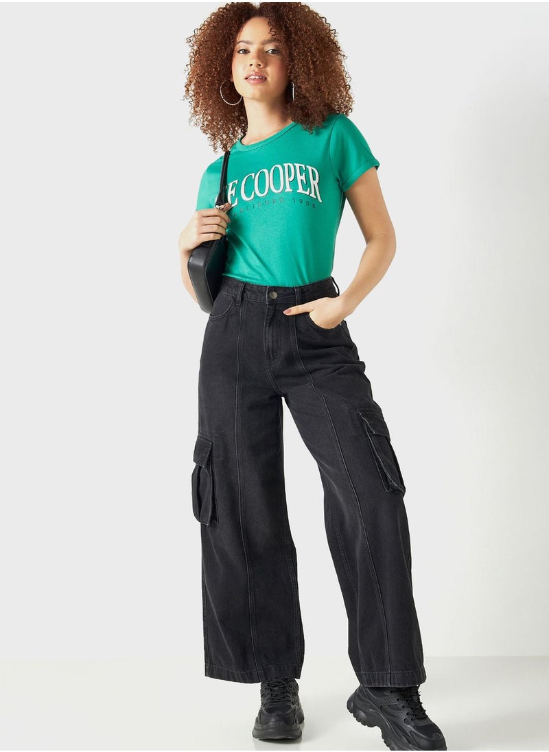 Lee Cooper - Crew Neck Graphic T-Shirt - Image 1
