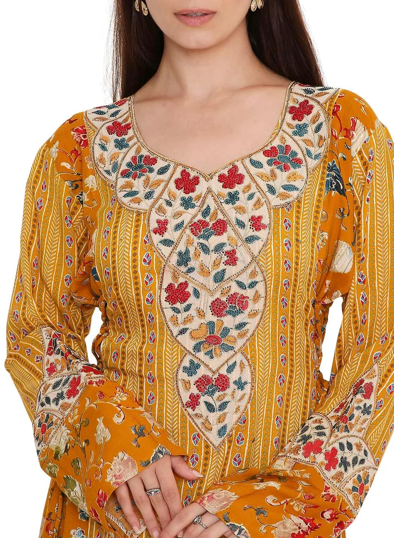 HANA & SARA elegant long arabic kaftan jalabia dress
