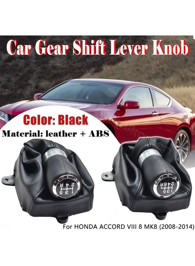 ذراع ناقل الحركة لهوندا أكورد VIII 8 MK8 2008 2014 6 سرعات يدوية رأس ذراع القير بمادة ABS تركيب سهل وظيفة قيادة ثابتة خيارات اللون الأسود والأبيض - Image 4