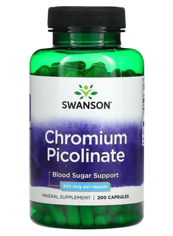 SWANSON Chromium Picolinate 200 mcg 200 Caps 