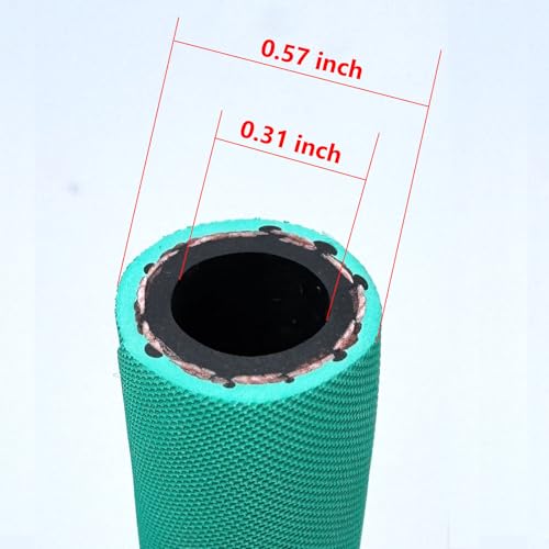 FCNFLZF Fuel Line 516 inchHigh Pressure Fuel Line Hose15FT 5AN 8mmEngines Fuel SystemsMarine Fuel Hose Agricultural Machinery Fuel LineGreen28Mpa 400PSI EN8541TE - Image 3