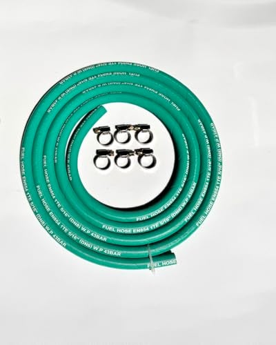 FCNFLZF Fuel Line 516 inchHigh Pressure Fuel Line Hose15FT 5AN 8mmEngines Fuel SystemsMarine Fuel Hose Agricultural Machinery Fuel LineGreen28Mpa 400PSI EN8541TE - Image 1