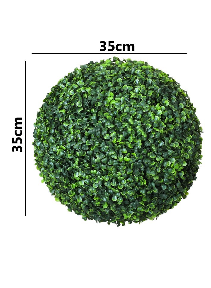 LINGWEI Artificial Grass Ball Boxwood Topiary Ball Garden Decoration Item Green Plastic Plant Ball For Wedding Decor Home Entryway Backyard and Home Decoration - Image 5