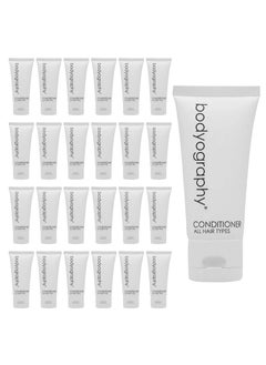 Bodyography blanc Bulk Conditioner  14oz  Vanilla White Tea Mini Travel Size Toiletries 100 Recyclable Tube with Flip Top Cap Hotel Amenities Suitable for All Hair Types