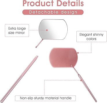 Molain Lash Extension Mirror 1 Piece Golden Color Square Eyelash Lift Tint DIY Practic Applicator Supply View Eye Accessories Mouth Examination Tool - Image 4