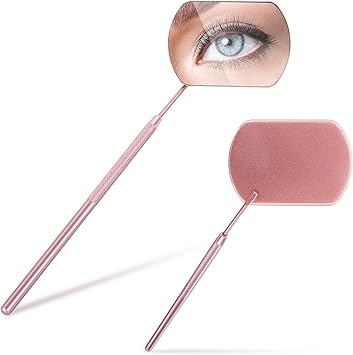 Molain Lash Extension Mirror 1 Piece Golden Color Square Eyelash Lift Tint DIY Practic Applicator Supply View Eye Accessories Mouth Examination Tool - Image 1